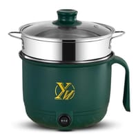 YN Electric Cooking Pot Double Deck–18cm – Green Color_img_0