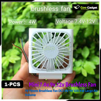 Mini 75x75mm Brushless Cooling Fan | DC 7.4V / 9V / 12V | 4W High Air Volume Blower Fan for DIY Projects_img_0