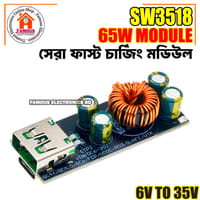 SW3518 65W 6-35V DC to USB Type C PD 3.0 QC4 Type A QC3.0 DC Fast Charge 12V 24V Step-Down Power Module USB Type-C Mobile Phone Quick Charge Adapter_img_0