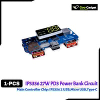 IP5356 27W Quick Charge PD3.1 USB 3.1 Gen-1 Digital Power Bank Circuit – 3-in-1 Charging Input Output Port – LED Display_img_4