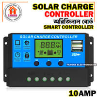 Solar Panel Controller Auto Battery Charge Regulator 10A 12V 24V PWM Controller LCD Dual USB_img_0