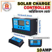Solar Panel Controller Auto Battery Charge Regulator 10A 12V 24V PWM Controller LCD Dual USB_img_5
