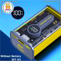 PD22.5W Nothing Power Bank Case Transparent Power Bank Fast Charging External Battery for Mobile and others Battery Charger (Without Battery) Used 2 cell 18650 model Li-ion battery_img_3