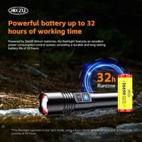 High Power KH-W510 Zoom Flashlight | 20W | 6000mAh | Powerbank | Laser LED | 2KM Range | Waterproof | LED Display_img_3