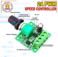 Motor Speed Controller DC 1.8V-15V 2A PWM - Voltage Regulator - Adjustable Switch - Easily Control and Optimize Motor Speed with Precision_img_4