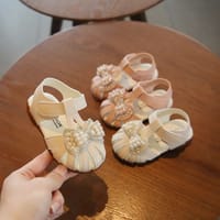 Kids Girls Reinstone Bow Knot Stylish Summer Sandals (6 months - 3 years) for yours baby smile_img_0