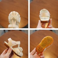 Kids Girls Reinstone Bow Knot Stylish Summer Sandals (6 months - 3 years) for yours baby smile_img_3