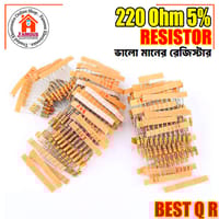 10PCS Resistor 220Ohm Carbon Film Resistor 220 1/4W Resistance 0.25 Watt 5% Tolerance Fixed Resistors For Passive Components Parts_img_4