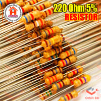 10PCS Resistor 220Ohm Carbon Film Resistor 220 1/4W Resistance 0.25 Watt 5% Tolerance Fixed Resistors For Passive Components Parts_img_5