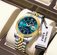 POEDAGAR 910 Luxury Stainless steel Wrist Watch For Man - Waterproof Men Watch Quartz - Stainless Steel Men's Watch -Stainless steel Watch_img_2