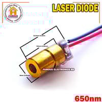 650nm 6mm DC 5V 5mW Laser Dot Diode Module Red Copper Head_img_1