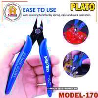 High-Quality Wire Cutter PLATO 170 Wishful Clamp DIY Electronic Diagonal Pliers Side Cutting Nippers - Precision Wire Cutting Tool for Electronics_img_0