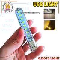 Mini Portable USB LED 5V 8 LED Light SMD Table Desk Lamp Book Flashlight Night Light for Power Bank Laptop Camping_img_0