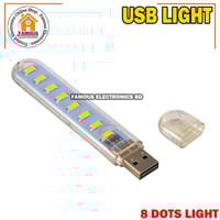 Mini Portable USB LED 5V 8 LED Light SMD Table Desk Lamp Book Flashlight Night Light for Power Bank Laptop Camping_img_1