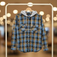 Flanel cotton hooded shirt for winter (Unisex)_img_0