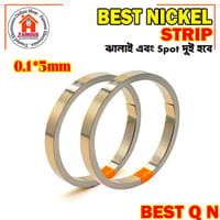 1 Feet Nickel Strip for 18650 Li-ion Batteries - 0.1*5mm Nickel Sheet Plate - Suitable for Spot Welding - 12 Inch Length - Battery Pack Assemblies_img_0