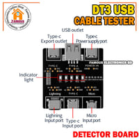 DT3 Data Cable Detection Board USB Cable Tester for IOS Android Type-C Short Circuit On-Off Switching Test Board Tool_img_1
