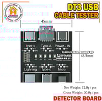 DT3 Data Cable Detection Board USB Cable Tester for IOS Android Type-C Short Circuit On-Off Switching Test Board Tool_img_6