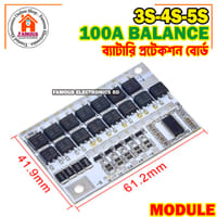 3S/4S/5S BMS 12V 16.8V 21V 18V 3.7V 100A Li-ion LMO Ternary Lithium Battery Protection Circuit Board Li-Polymer Balance Charging_img_2