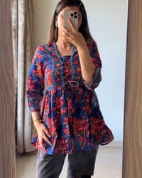 Myntra Tops Navy Blue_img_0