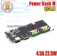 QC4.0 QC3.0 LED Dual USB 5V 4.5A 22.5W Micro/Type-C USB Mobile Power Bank 18650 Charging Module Temperature / Circuit Protection_img_1