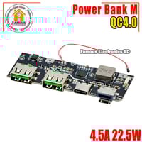 QC4.0 QC3.0 LED Dual USB 5V 4.5A 22.5W Micro/Type-C USB Mobile Power Bank 18650 Charging Module Temperature / Circuit Protection_img_3