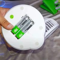 DP-7626 AC/DC Rechargeable 4000mAh Lithium Battery Touch Control Multiple Modes Portable Fan With LED Lamp_img_6