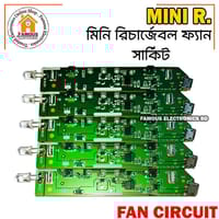 Mini Rechargeable 3.7/4.2/5 Volt Fan Circuit 3 Step Fan Speed Control with LED indicator Replacement Parts for mini Rechargeable Fan 3.7/4.2/5 Volt  Whit LED Torch (Normal)_img_3