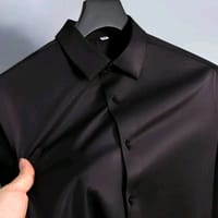 Micro stitch shirt- Black (Premium)_img_3