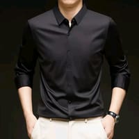 Micro stitch shirt- Black (Premium)_img_2