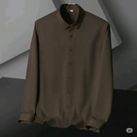 Micro stitch shirt- Dark brown (Premium)_img_1