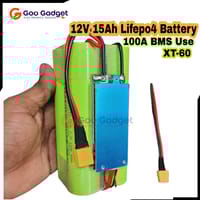 4S 12.8V 15Ah LiFePO4 Battery Pack 32140 100A BMS High-Power Backup Pack_img_0