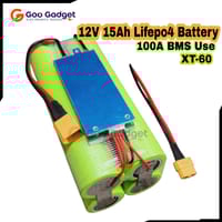 4S 12.8V 15Ah LiFePO4 Battery Pack 32140 100A BMS High-Power Backup Pack_img_2