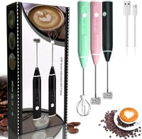 USB Rechargeable Electric Coffee Frother Milk Foamer_img_1