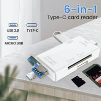 6-in-1 OTG Card Reader | Type-A/B/C | USB | SD | MicroSD | USB 2.0_img_0