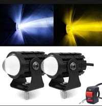 Bike or car mini driving fog light 2 colour white & yellow 1pcs_img_0