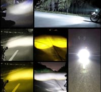 Bike or car mini driving fog light 2 colour white & yellow 1pcs_img_4