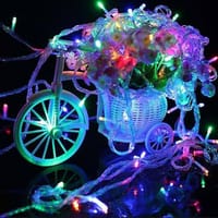 Multicolor 100Pcs Led Fairy Lights String Celebrations Party Decor & Gifts Decoration_img_1