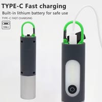 KINSACH KS-836 Multifunction LED Flashlight | 1200mAh Rechargeable | Zoomable | Waterproof | Candle Light | Type-C Torch_img_4