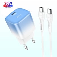 Hoco C101A PD 20W Fast Mini Travel Charger Adapter With Type C To Type C Cable_img_0