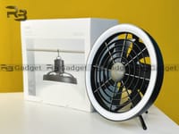 JISULIFE FA17 Rechargeable Fan with LED Light and Table Tripod_img_1