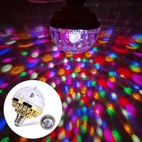 Magic Ball RGB 6W Rotating Crystal LED Stage Light Bulb E27 Lamp for Disco Party DJ_img_1