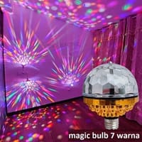 Magic Ball RGB 6W Rotating Crystal LED Stage Light Bulb E27 Lamp for Disco Party DJ_img_3