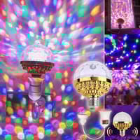 Magic Ball RGB 6W Rotating Crystal LED Stage Light Bulb E27 Lamp for Disco Party DJ_img_5