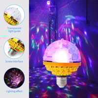 Magic Ball RGB 6W Rotating Crystal LED Stage Light Bulb E27 Lamp for Disco Party DJ_img_7