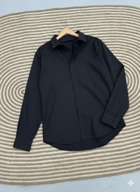 Micro stitch shirt- Black (Premium)_img_0