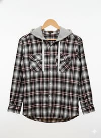 Premium check hooded shirt for winter 008_img_0