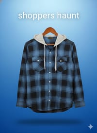 Premium check hooded shirt for winter 009_img_1