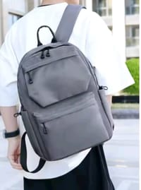 Lightweight travel backpack for men, (Ash)..(Code 152).... ঢাকা সিটিতে ৭০, বাইরে ১৩০ টাকা কুরিয়ার চার্জ প্রযোজ্য_img_2