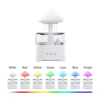 5 IN 1 Bluetooth Speaker Rain Cloud Humidifier, switchable 7 colors, 450ml capacity super quiet, intelligent anti-dry function_img_4